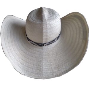 Sombrero ribete blanco